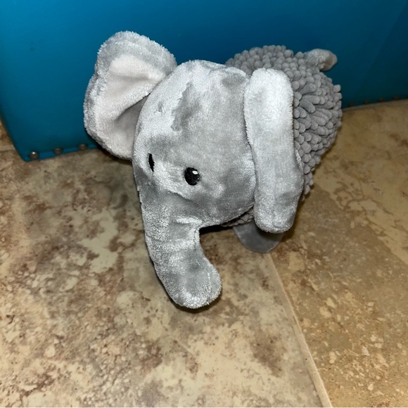 Little Miracles Gray Elephant Plush Stuffed Animal baby lovie 10” like new - Picture 2 of 5